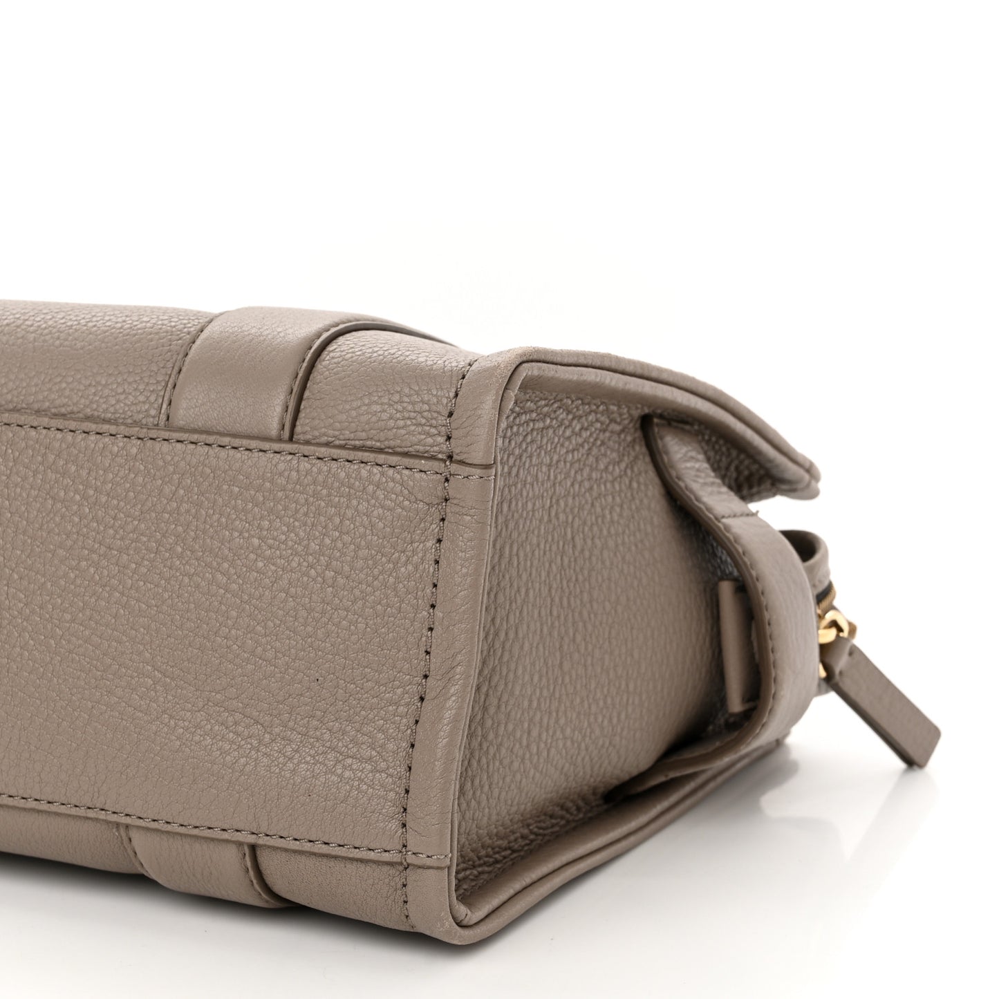 Grained Calfskin Small The Tote Bag Taupe