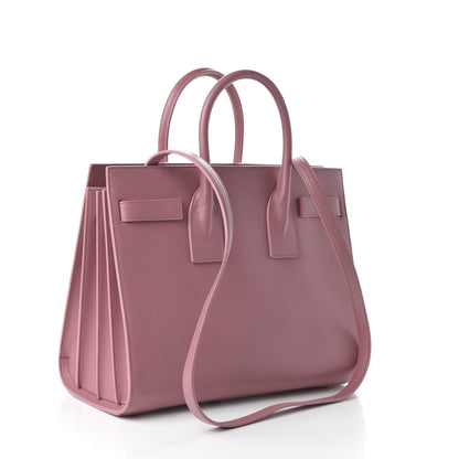Saint Laurent Calfskin Small Sac De Jour Dark Rose 3 of 9