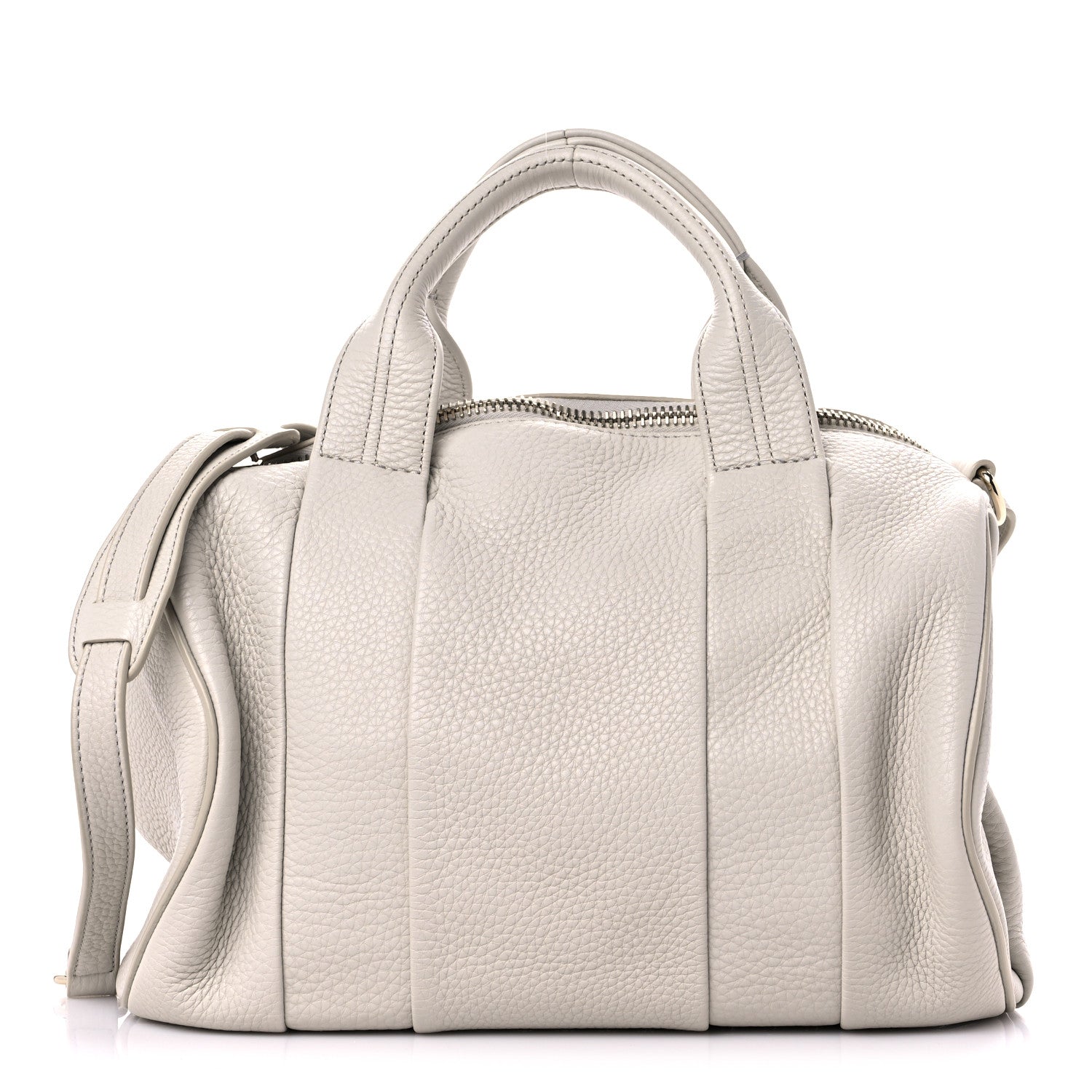 Alexander Wang Pebbled Lambskin Rocco Grey Gold Hardware 1 of 8