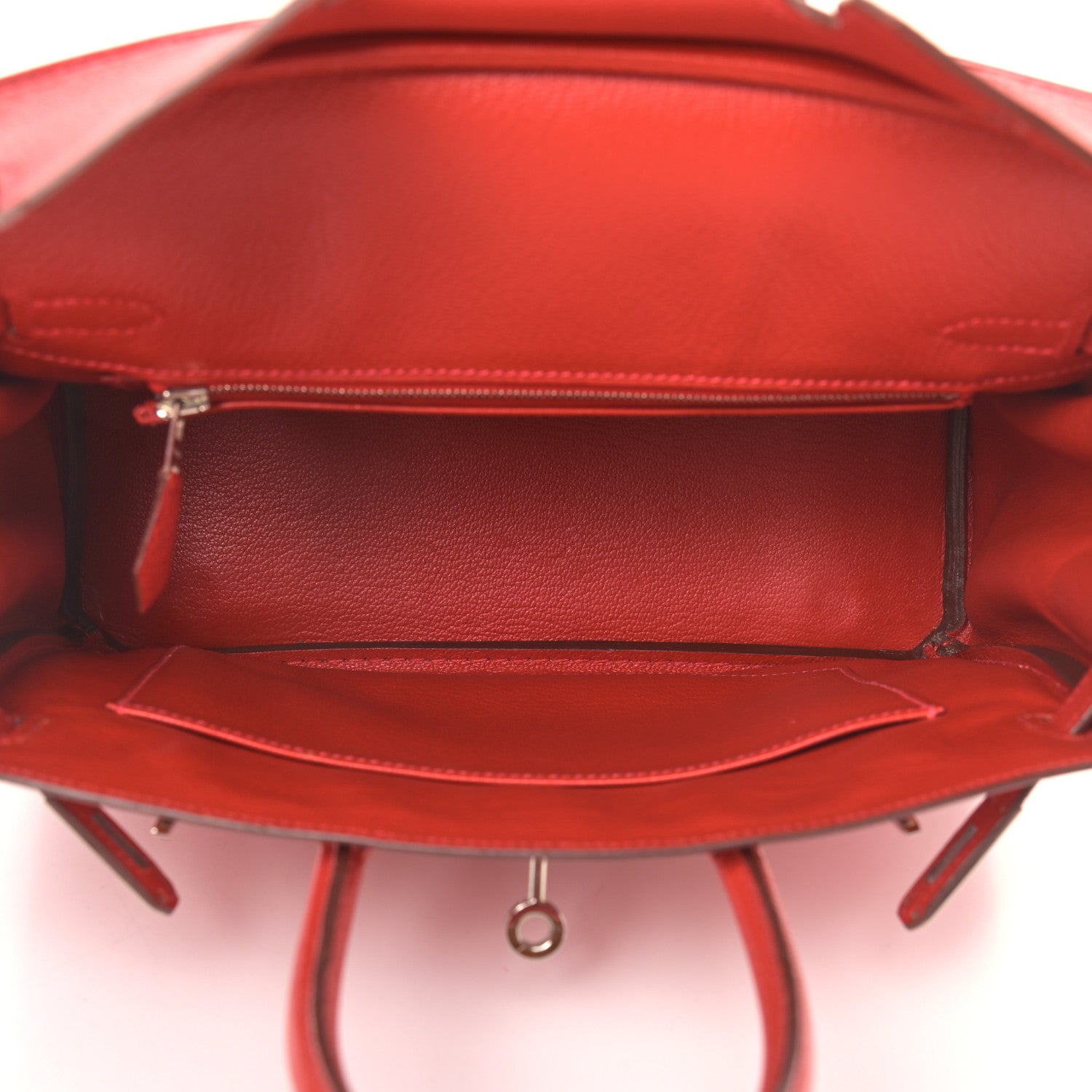 Hermes Chevre Mysore Birkin 25 Rouge Vif 6 of 42