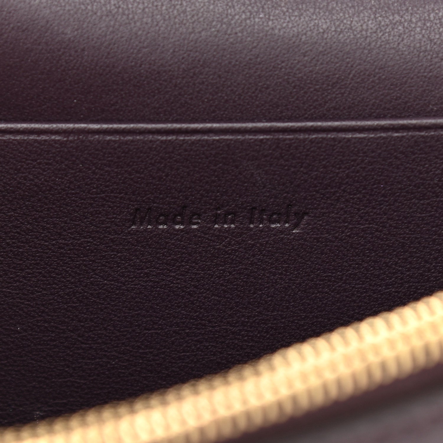 Celine Smooth Lambskin Frame Evening Chain Clutch Beige Burgundy 6 of 10