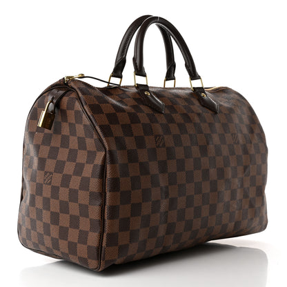 Louis Vuitton Damier Ebene Speedy 35 3 of 13