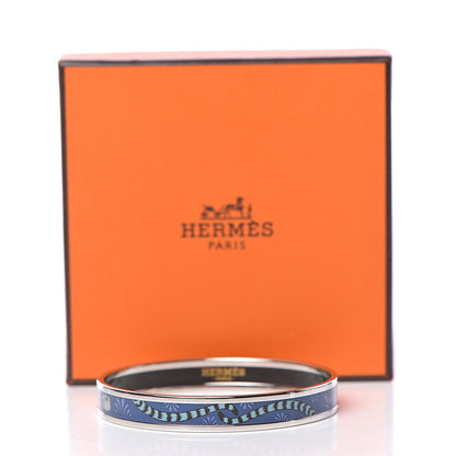 Hermes Enamel Printed Les Leopards Narrow Bracelet 65 6 of 6