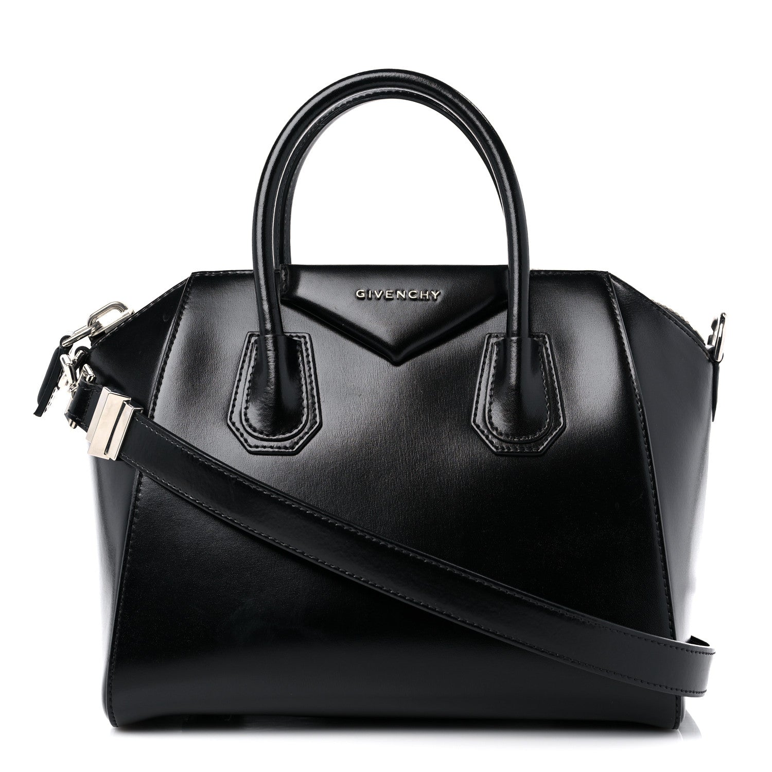 Givenchy Shiny Lord Calfskin Small Antigona Black 1 of 15