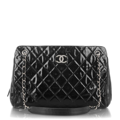 Chanel Patent Quilted Tote Black 1 of 7