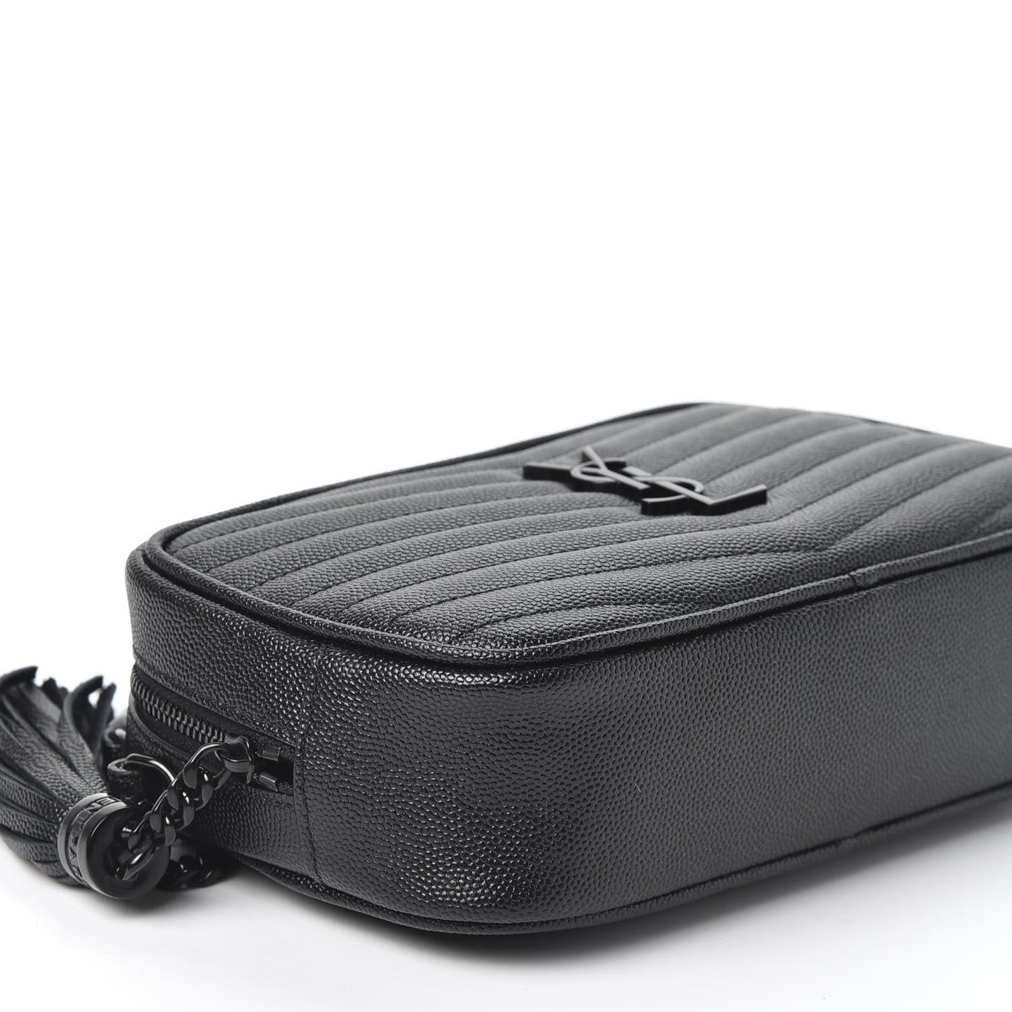 Grain De Poudre Matelasse Monogram Mini Lou Camera Bag Black