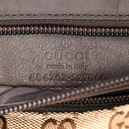 Gucci Monogram Large Belt Bag Beige Dark Brown 5 of 8