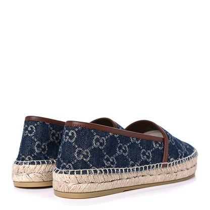 Gucci Denim GG Monogram Espadrilles 36.5 Blue Tea Cuir 4 of 9