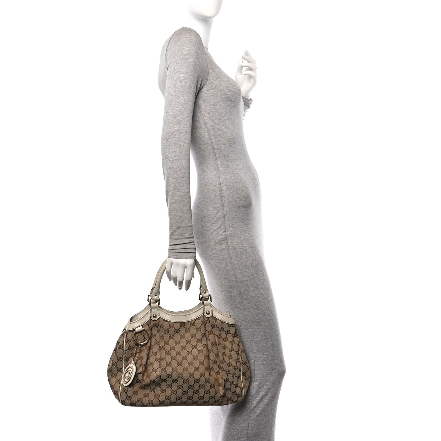 Monogram Medium Sukey Tote Off White