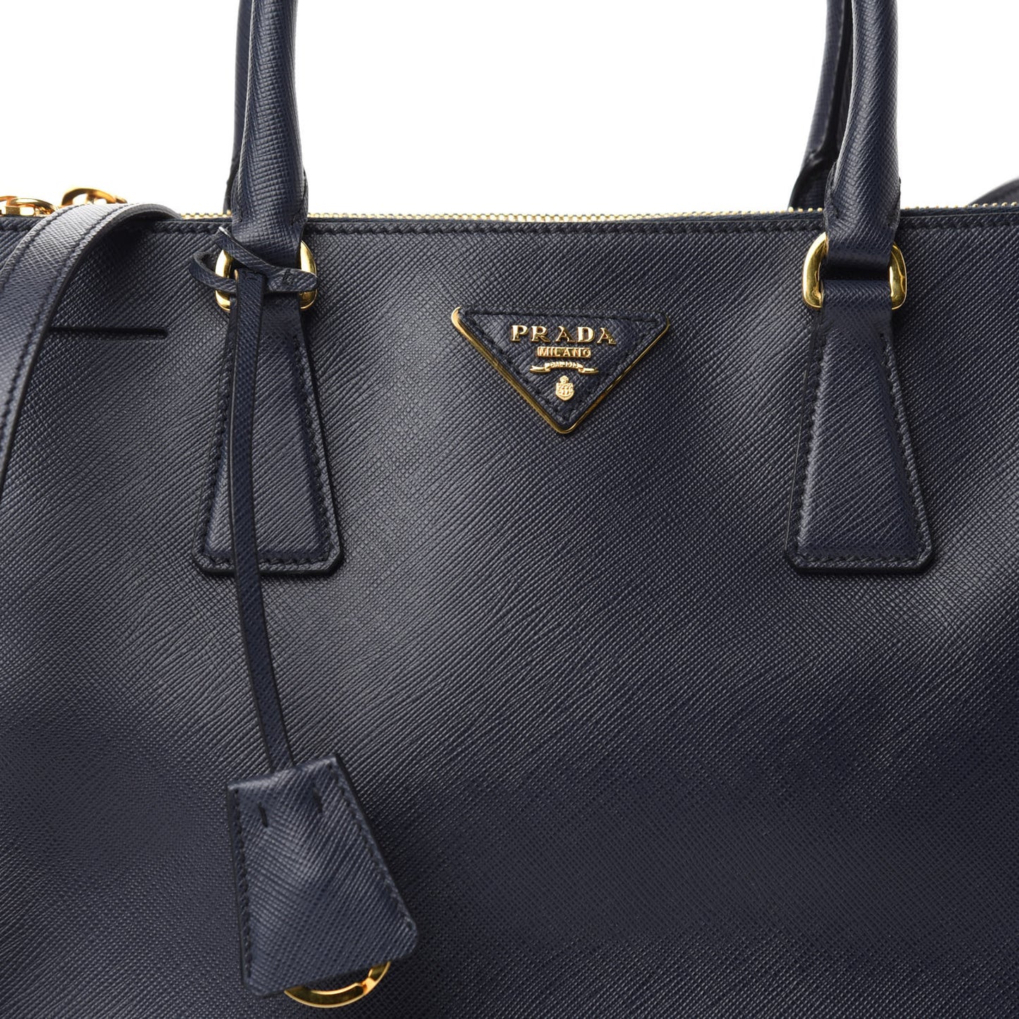Saffiano Small Galleria Double Zip Tote Baltico