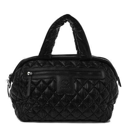 Chanel Nylon Quilted Medium Coco Cocoon Tote Black 1 of 10
