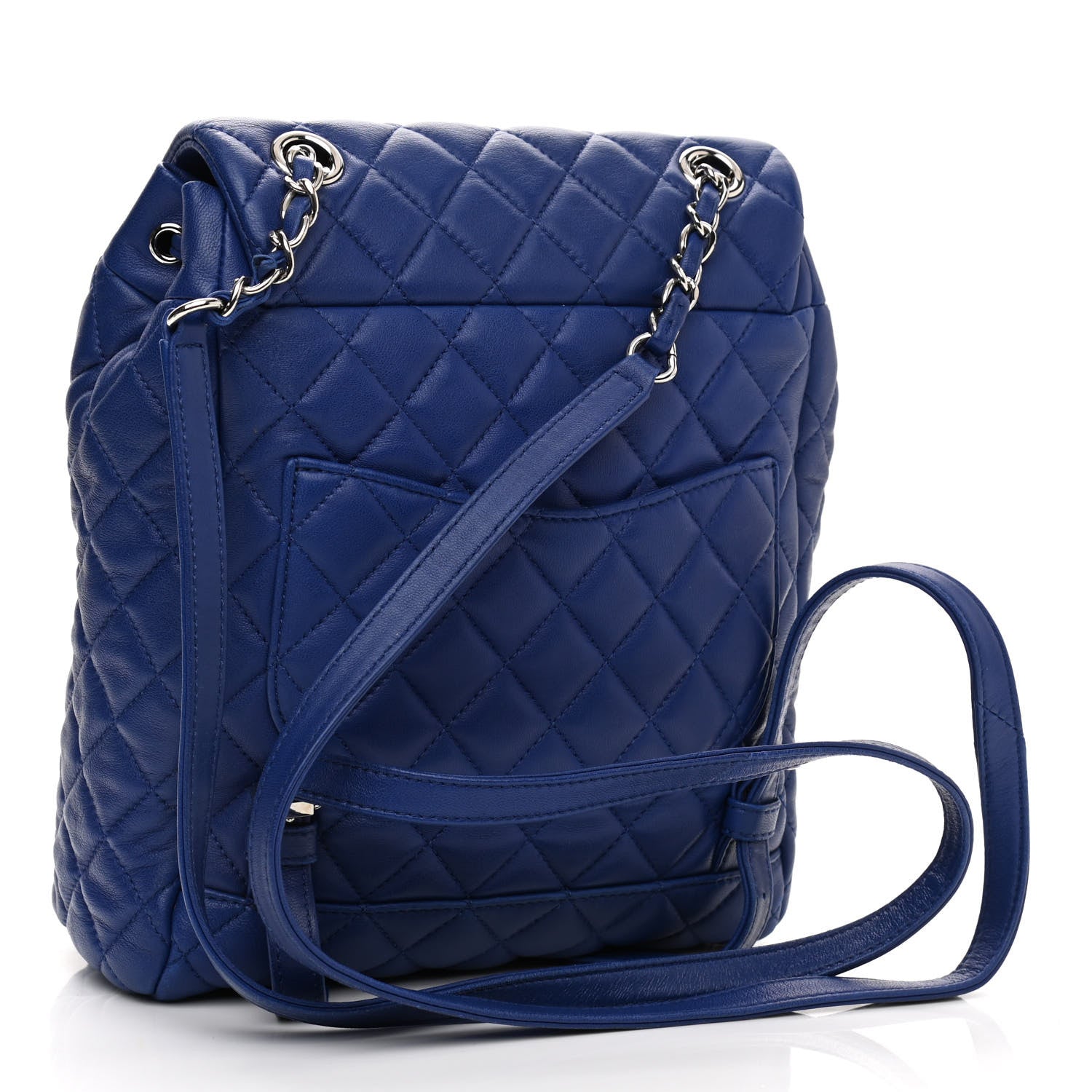 Chanel Lambskin Quilted Small Urban Spirit Backpack Blue 3 of 10