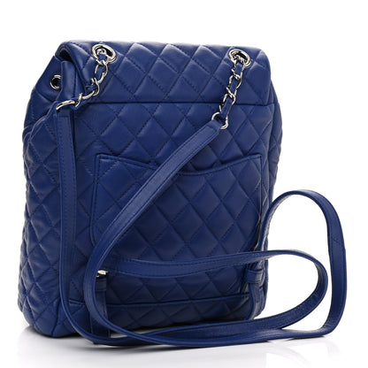 Chanel Lambskin Quilted Small Urban Spirit Backpack Blue 3 of 10