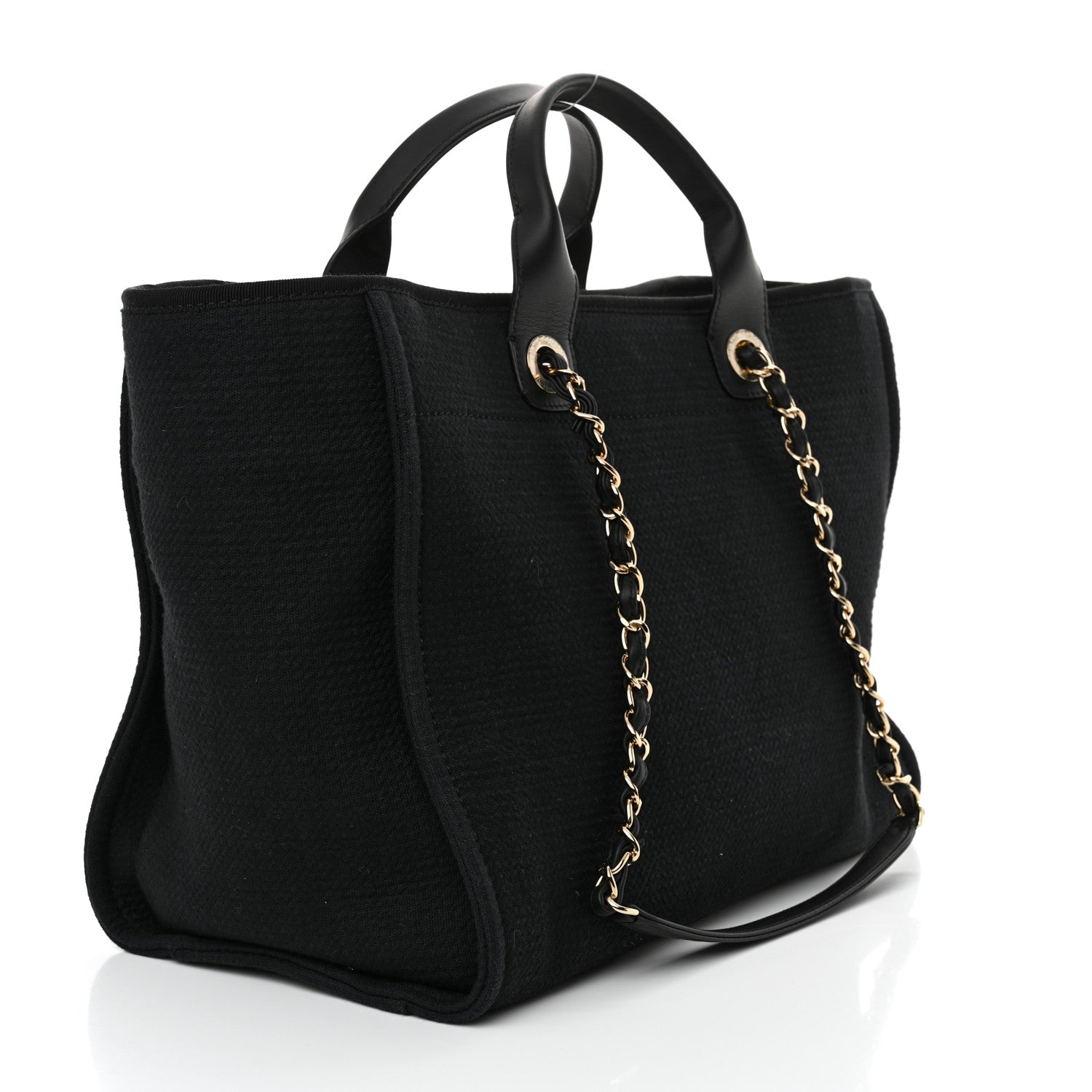 Chanel Mixed Fibers Medium Deauville Black 4 of 12