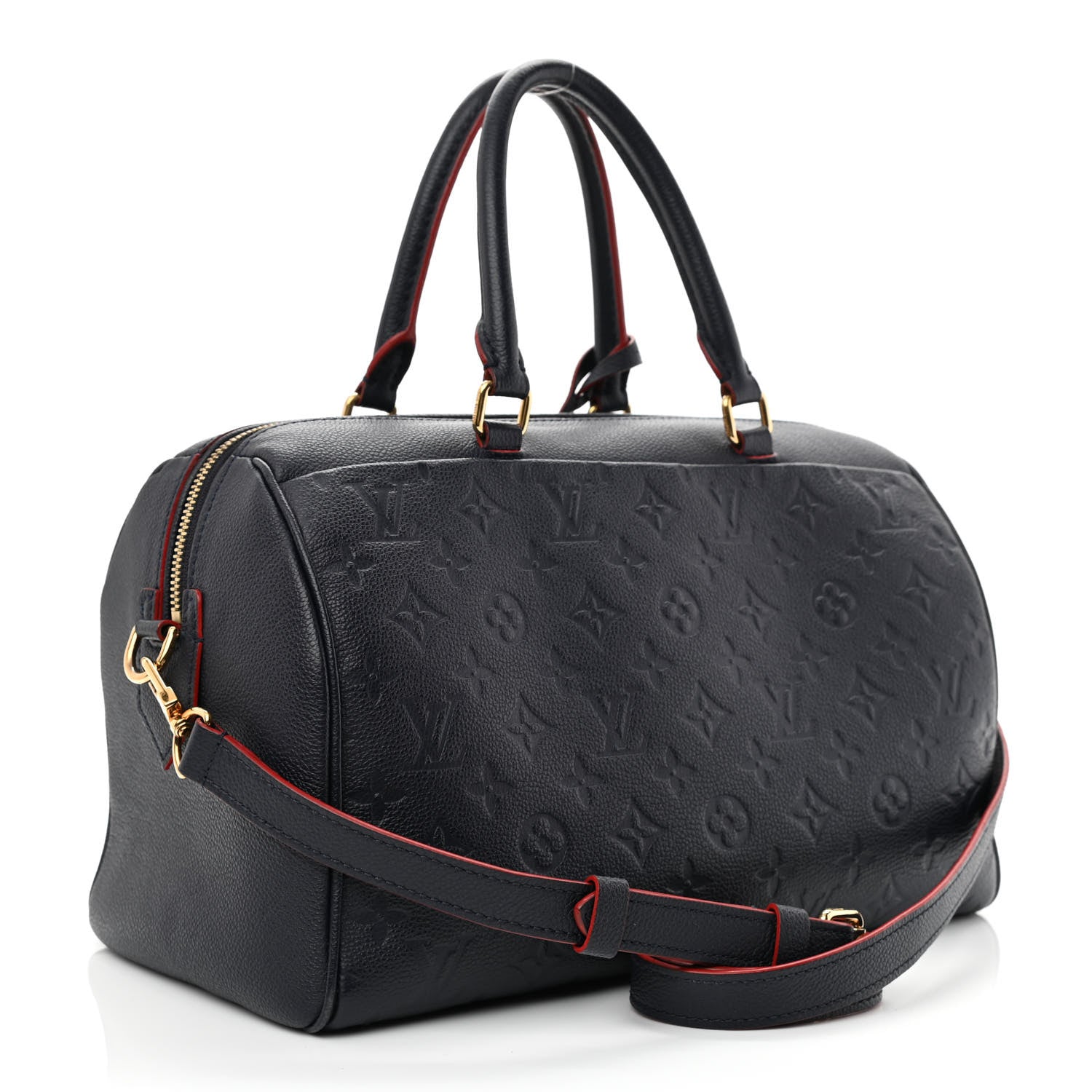 Louis Vuitton Empreinte Speedy Bandouliere 25 NM Marine Rouge 3 of 11