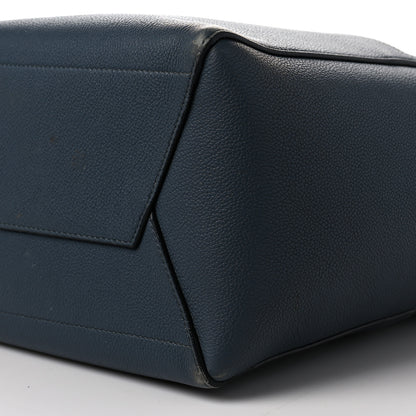 Celine Soft Grained Calfskin Sangle Bucket Bag Navy Blue 7 of 9