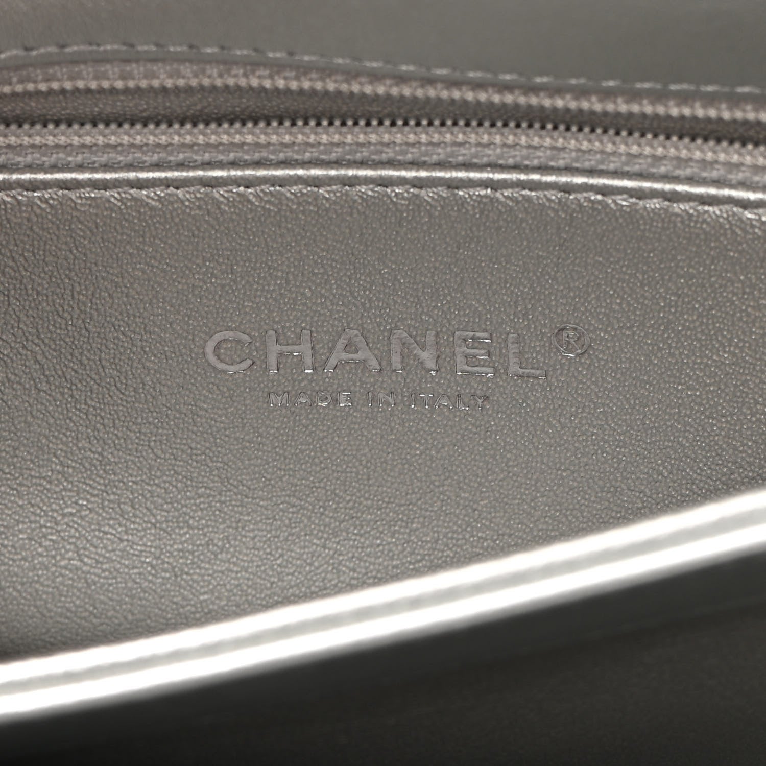 Chanel Metallic Lambskin Quilted Small Trendy CC Flap Dual Handle Bag Silver 6 of 14