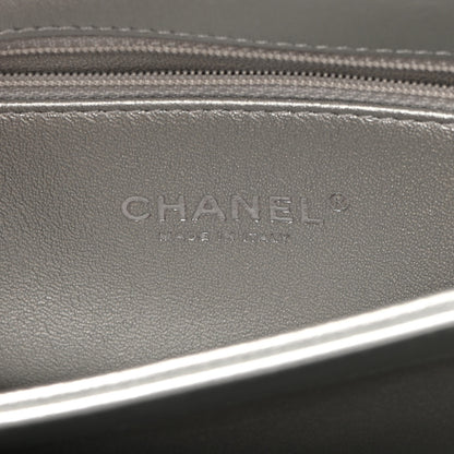 Chanel Metallic Lambskin Quilted Small Trendy CC Flap Dual Handle Bag Silver 6 of 14