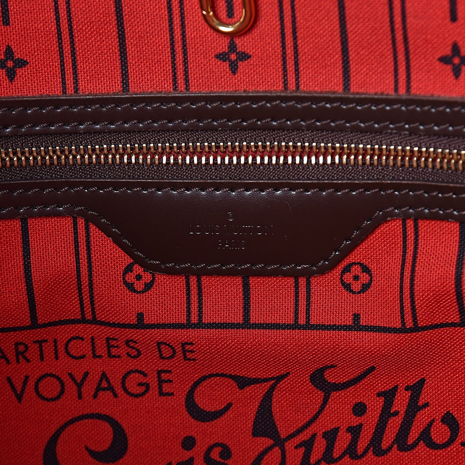 Louis Vuitton Damier Ebene Neverfull MM 6 of 14