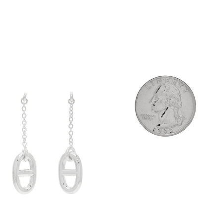 Hermes Sterling Silver Farandole Drop Earrings 2 of 5