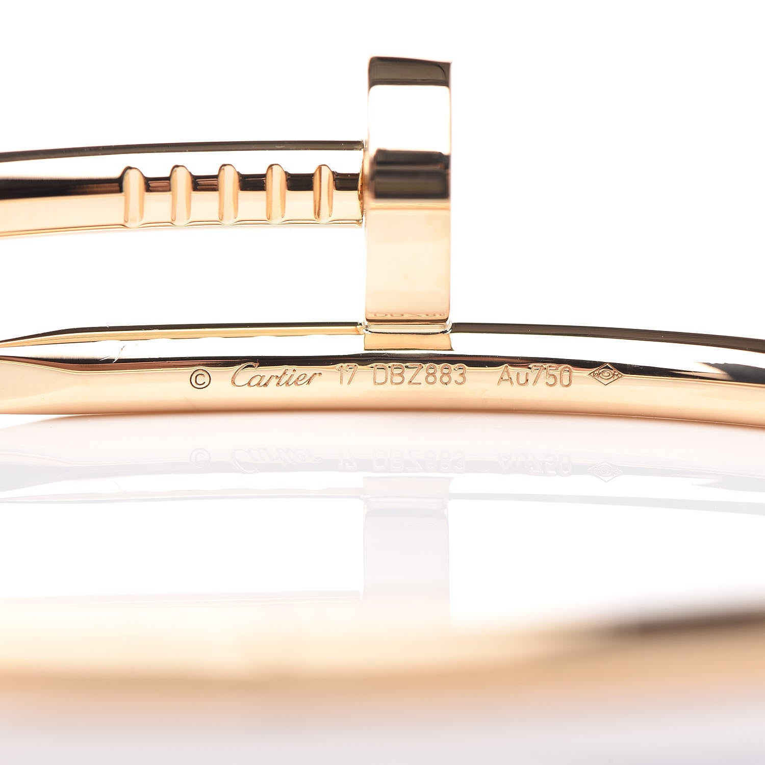 Cartier 18K Yellow Gold Juste Un Clou Bracelet 17 4 of 5