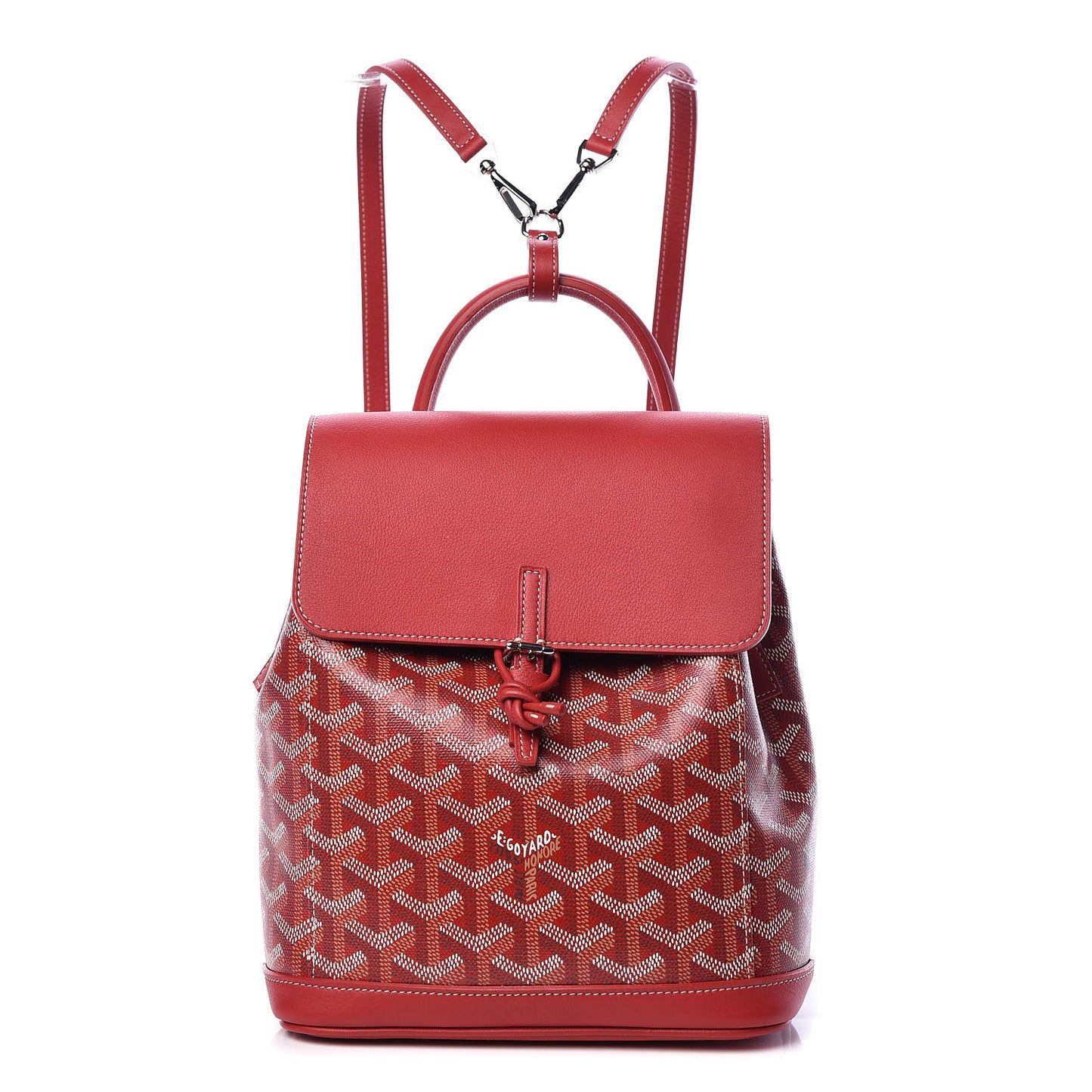 Goyardine Calfskin Mini Alpin Backpack Red