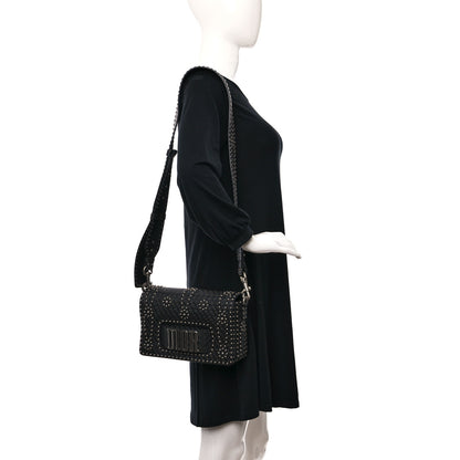 Christian Dior Calfskin Studded Dio(r)evolution Flap Bag Black 2 of 8