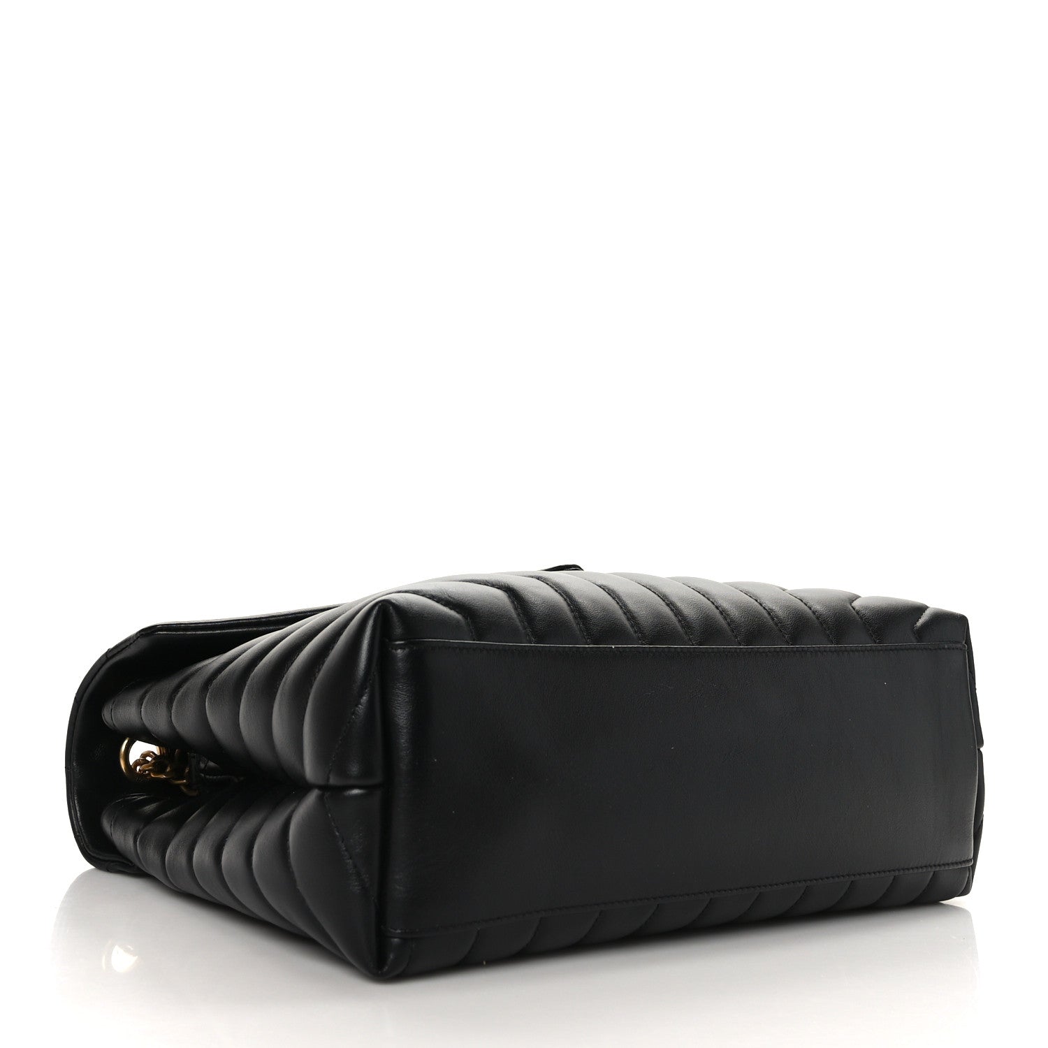 Saint Laurent Calfskin Y Quilted Monogram Medium Loulou Chain Satchel Black 4 of 9
