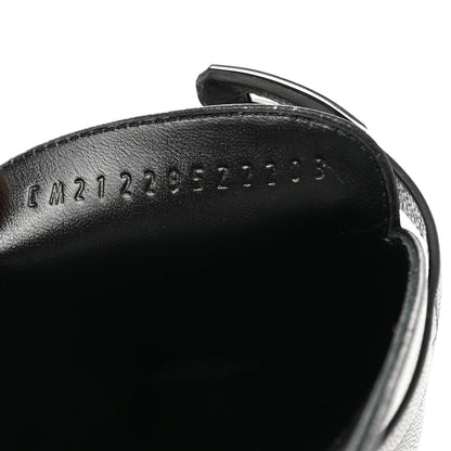 Hermes Goatskin Oz Mules 38.5 Black 6 of 7