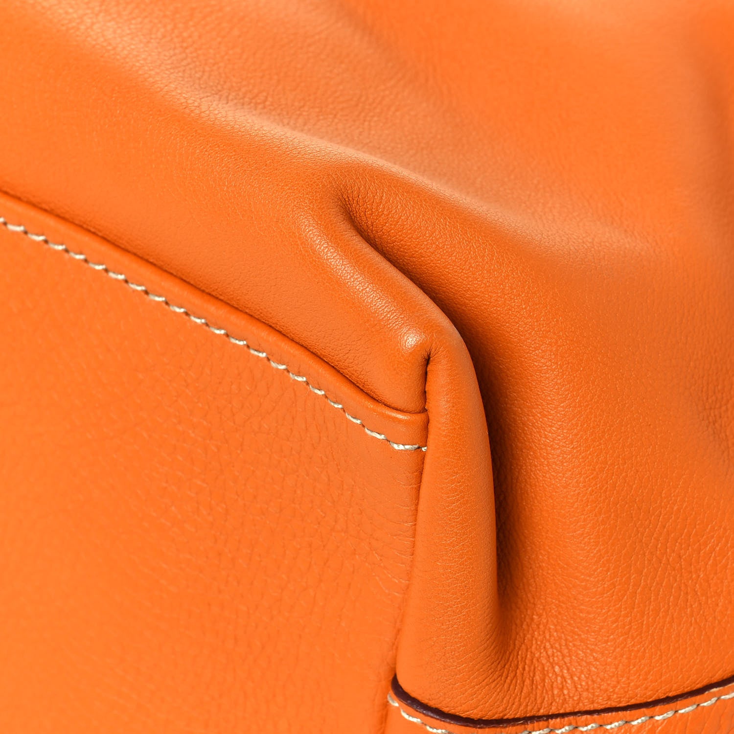 Prada Vitello Daino Tote Papaya 11 of 15