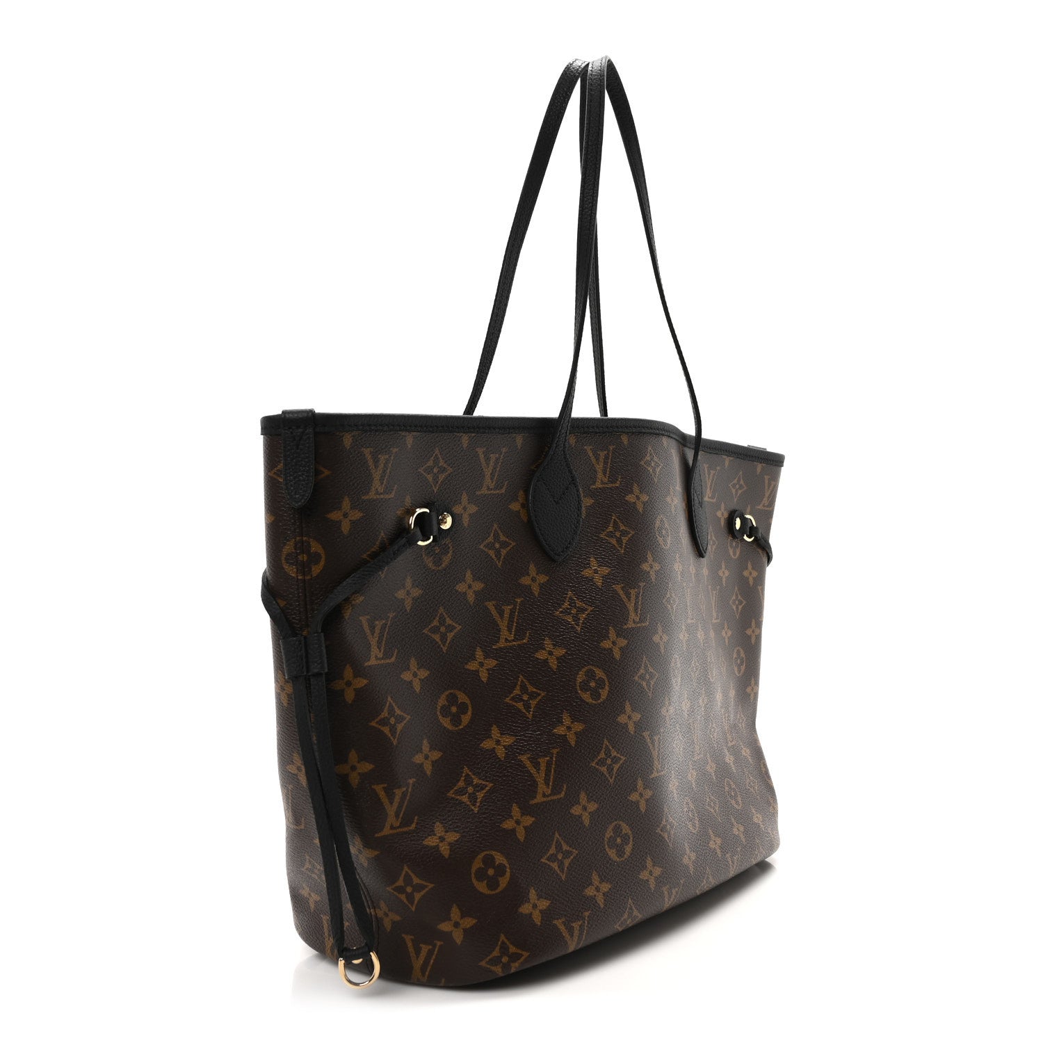 Louis Vuitton Monogram Calfskin Neo Neverfull Inside Out MM Black 4 of 10