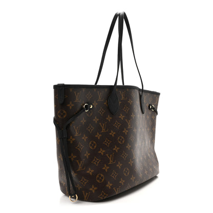Louis Vuitton Monogram Calfskin Neo Neverfull Inside Out MM Black 4 of 10