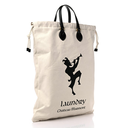 Gucci Canvas Chateau Marmont Drawstring Tote Beige 2 of 9