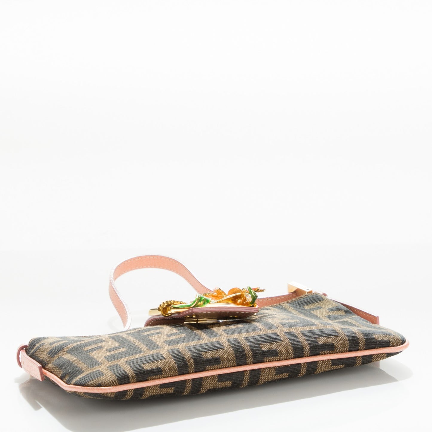 Zucca Crystal Floral Pochette Tobacco Pink