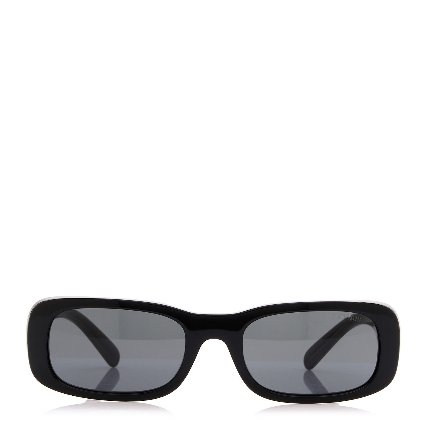 Acetate Rectangle Sunglasses SMU 08Z Black
