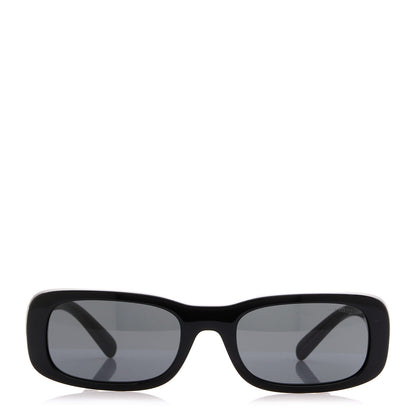 Miu Miu Acetate Rectangle Sunglasses SMU 08Z Black 3 of 5