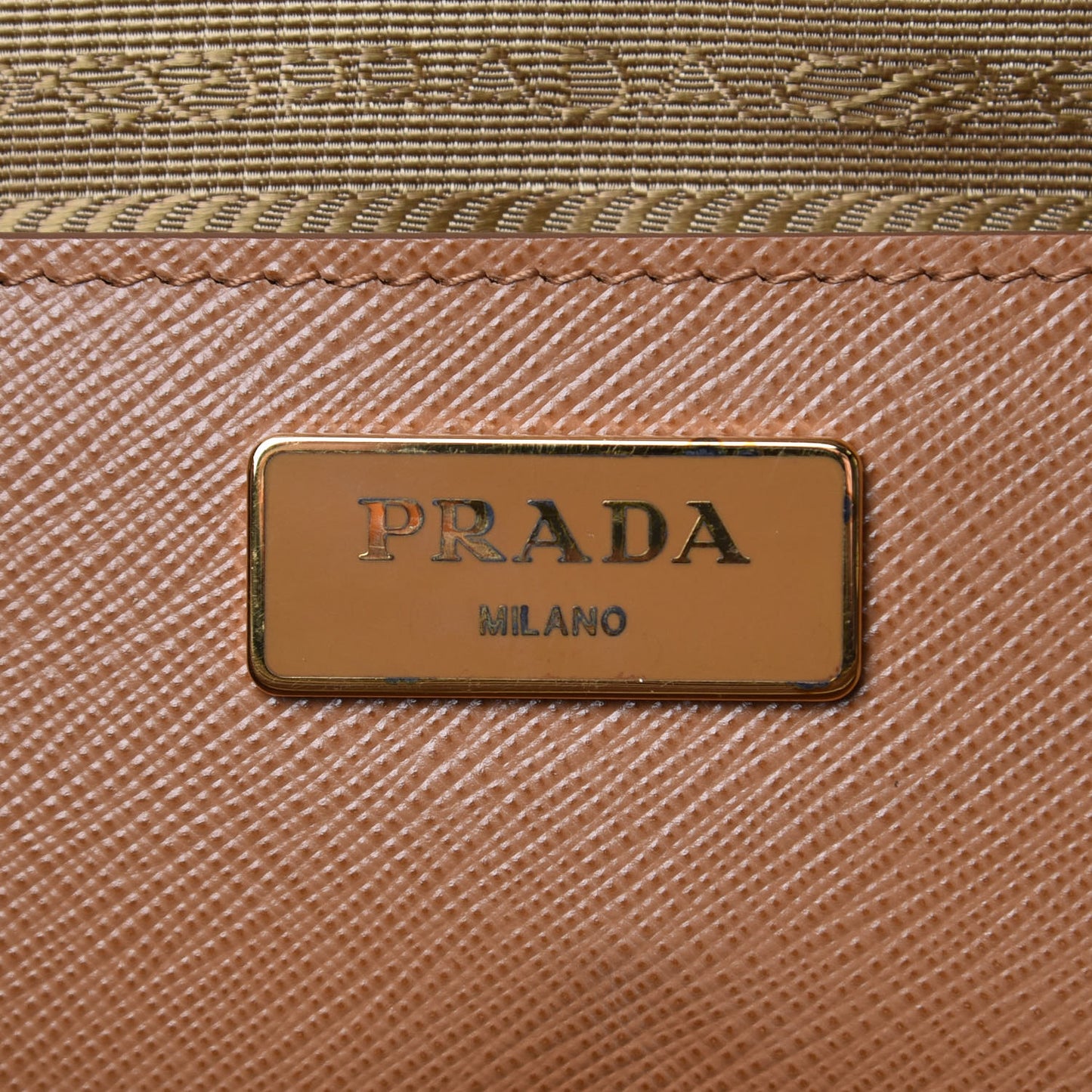 Saffiano Lux Colorblock Medium Galleria Double Zip Tote Caramel Papaya