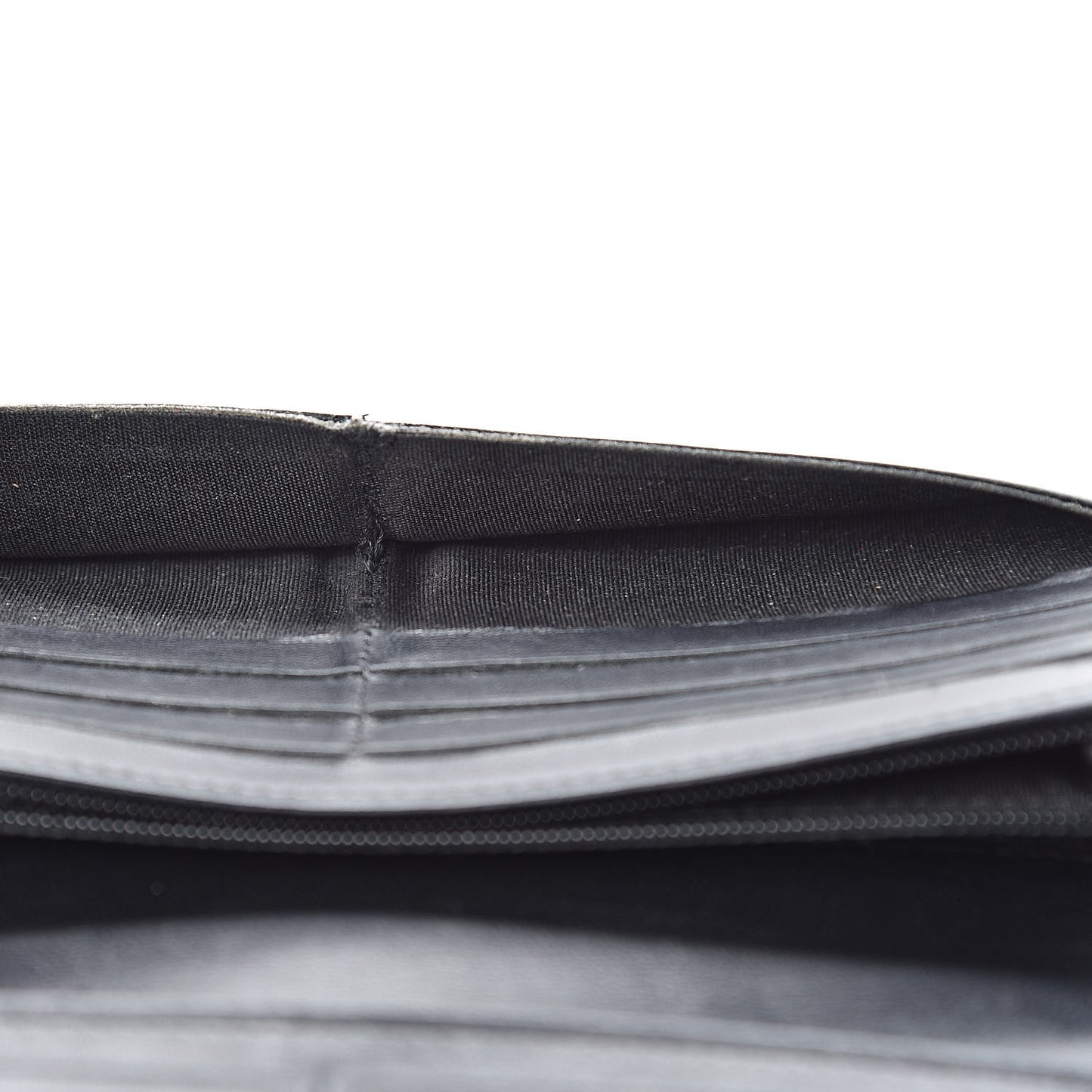 Lambskin Quilted Boy Zip Pocket Wallet Black