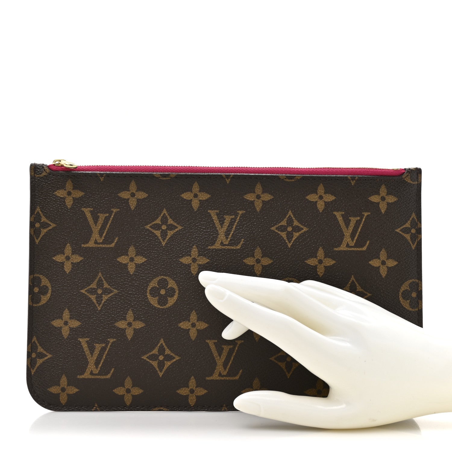 Louis Vuitton Monogram Neverfull MM GM Pochette Pivoine 2 of 8