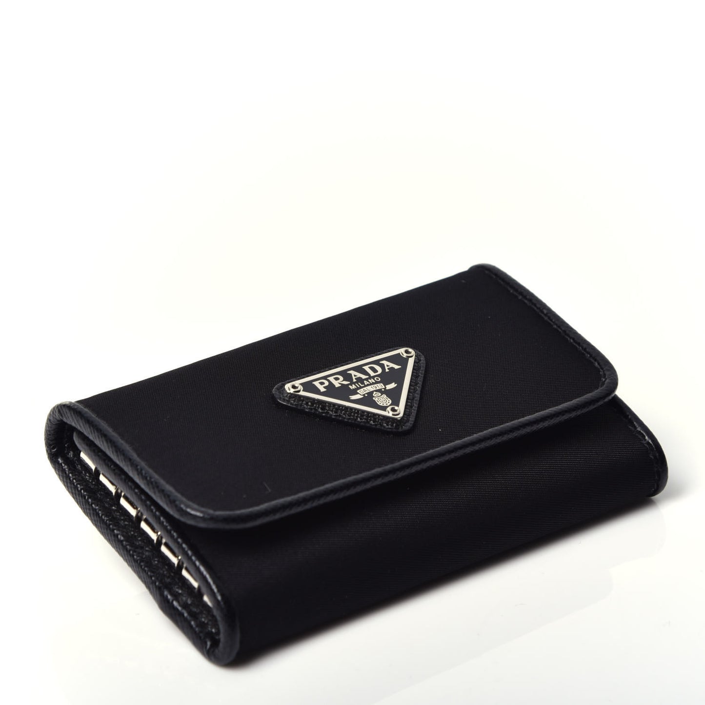 Tessuto Nylon 6 Key Holder Black