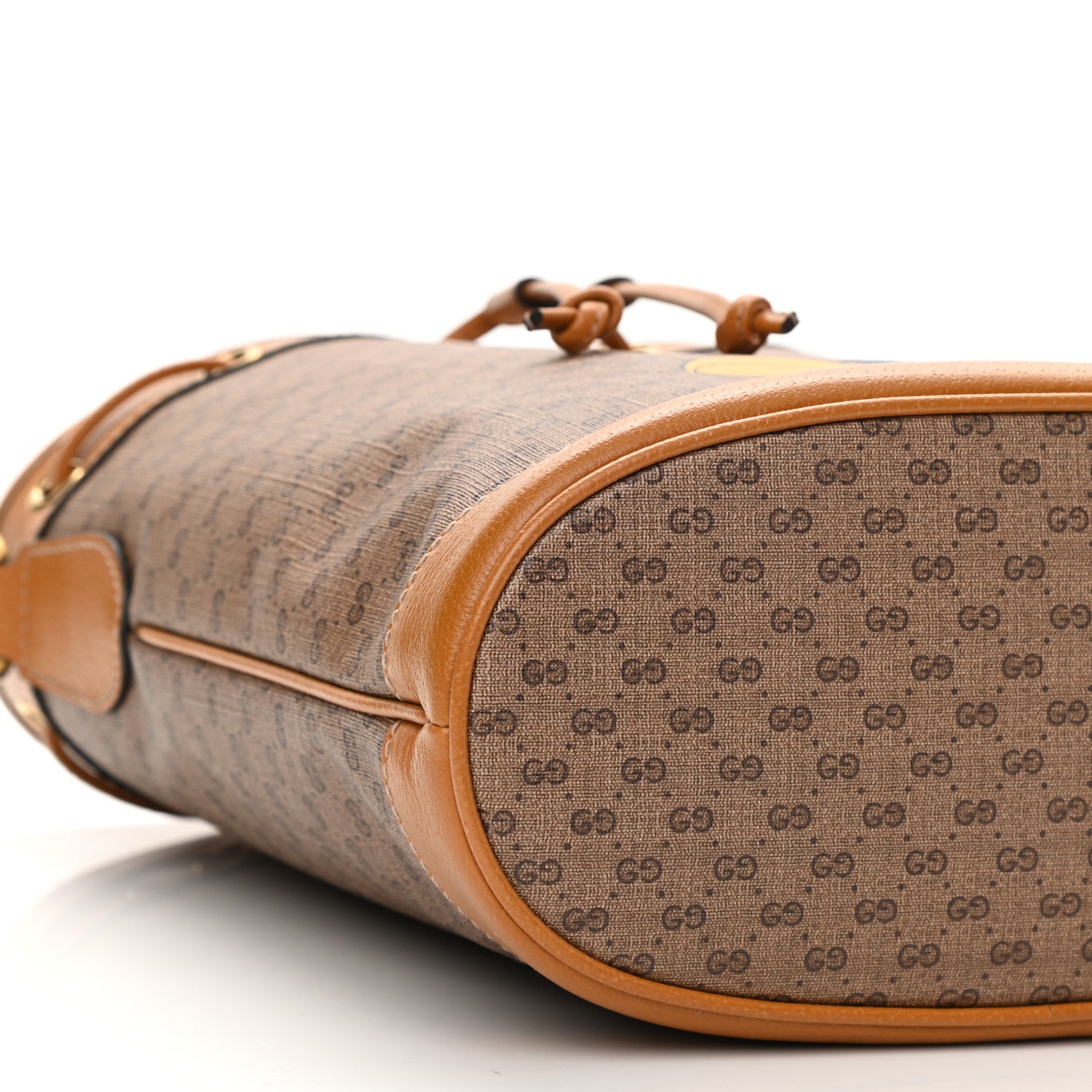 Gucci X DISNEY Mini Vintage GG Supreme Monogram Bucket Bag Beige Vintage Sun Oil 9 of 10