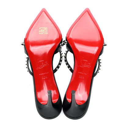 Christian Louboutin Nappa Tatoosh 70 Mule 36.5 Black 5 of 8