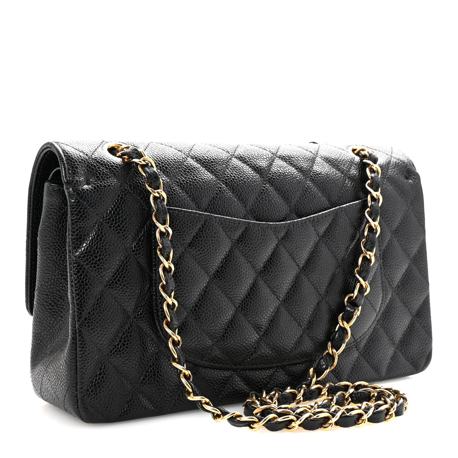 Chanel Caviar Quilted Medium Double Flap Black 3 of 10