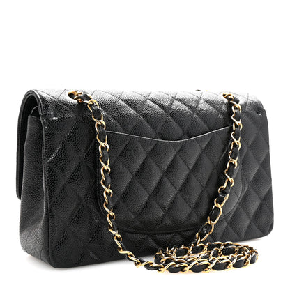 Chanel Caviar Quilted Medium Double Flap Black 3 of 10