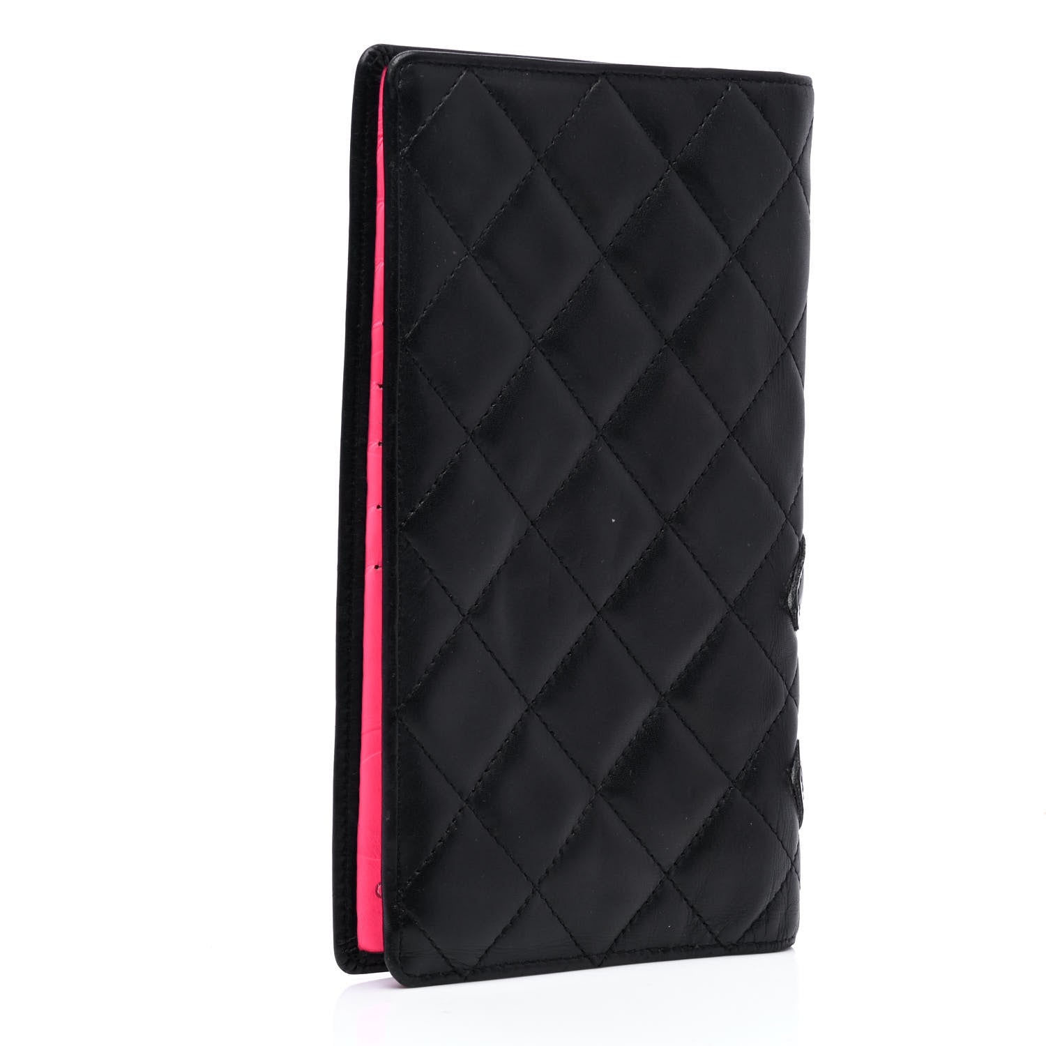 Chanel Calfskin Quilted Cambon Yen Wallet Black 4 of 25