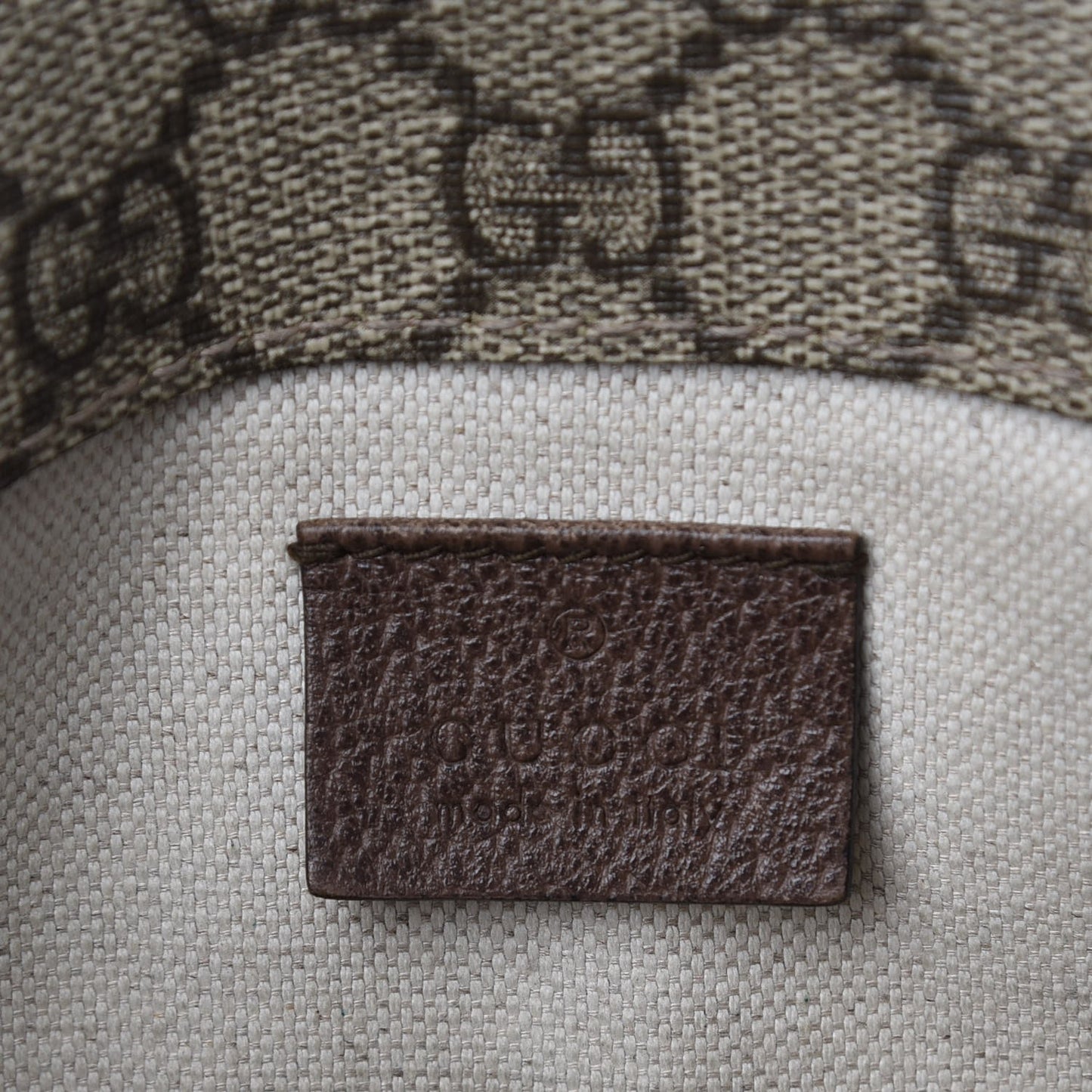 GG Supreme Monogram Neo Vintage Web Belt Bag Brown