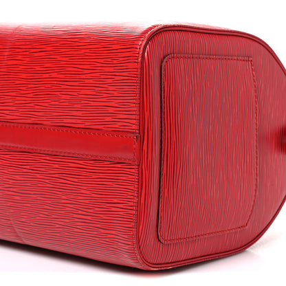 Louis Vuitton Epi Speedy 30 Castillan Red 10 of 11