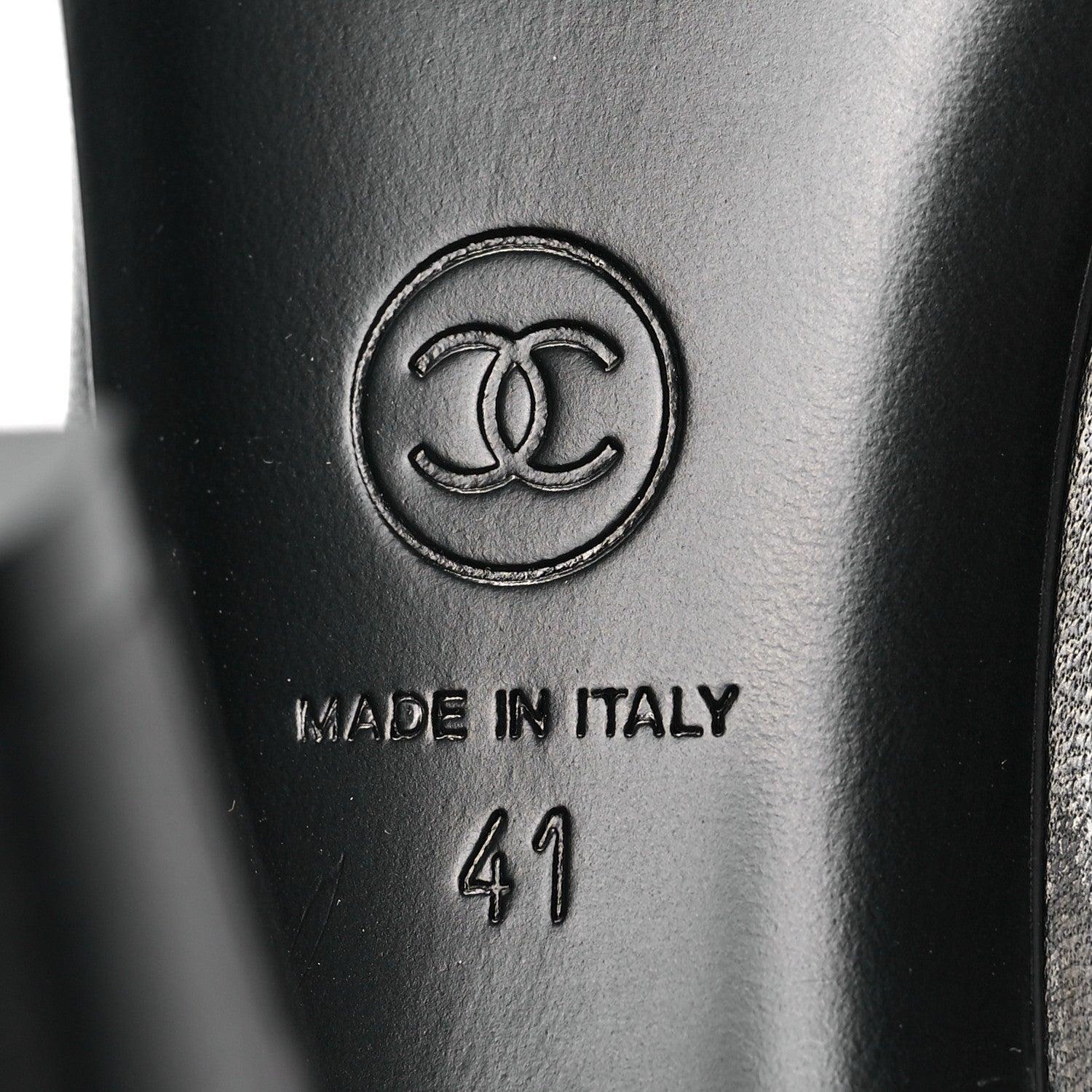 Chanel Lambskin Patent Cap Toe Pearl Pumps 41 Black 7 of 9