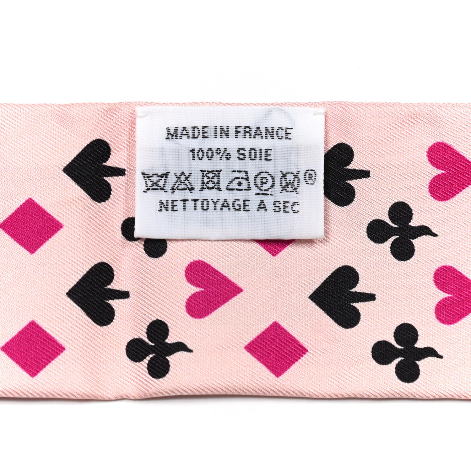 Hermes Silk Jeu de Cartes Twilly Rose Nacre Fuchsia Rouge 4 of 4