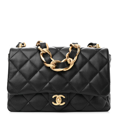 Chanel Lambskin Quilted Large CC Funky Town Flap Black 1 of 11